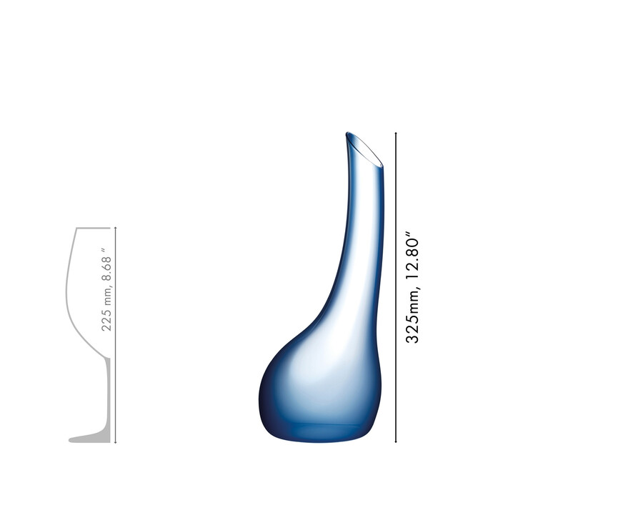 riedel decanter cornetto confetti - blu