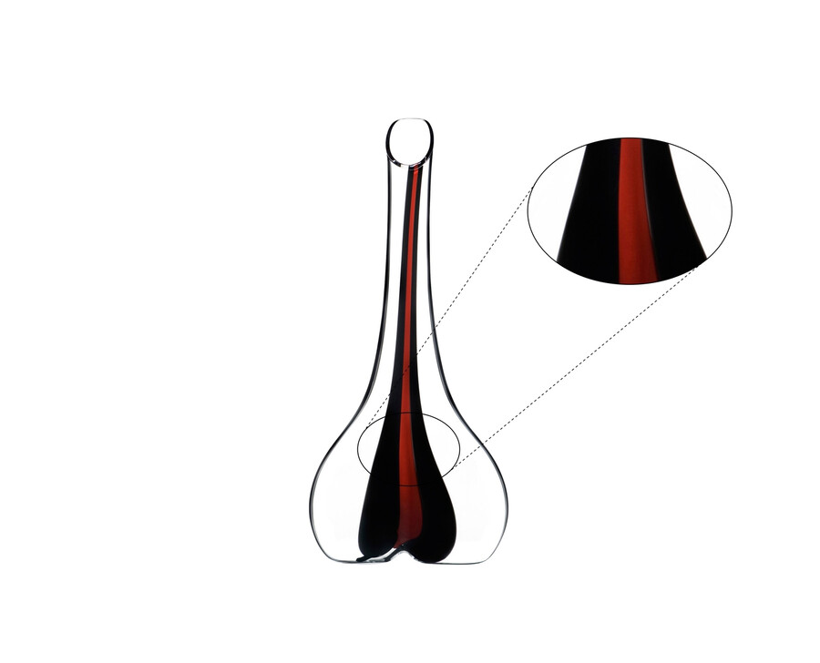decanter riedel black tie smile - rosso