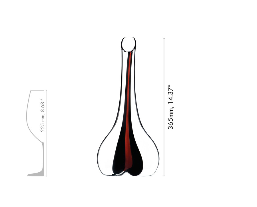 decanter riedel black tie smile - rosso