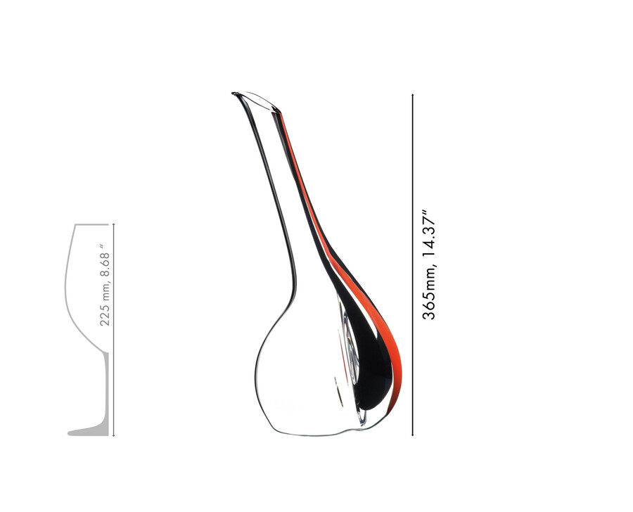 decanter riedel black tie touch - rosso