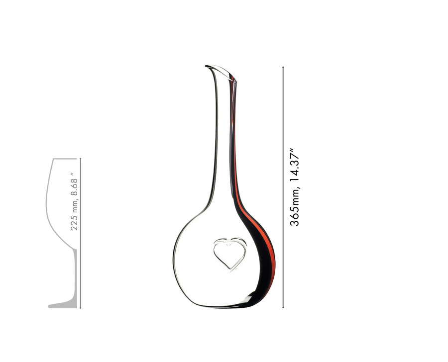 decanter riedel black tie bliss - rosso