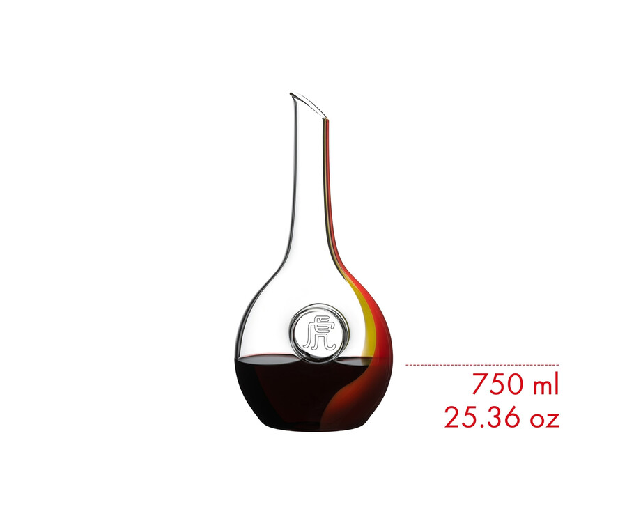decanter riedel chinese zodiac tiger - rossogiallo