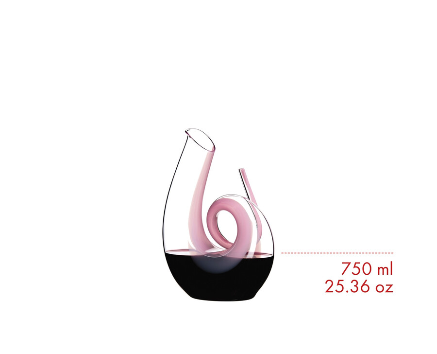 decanter riedel curly - rosa
