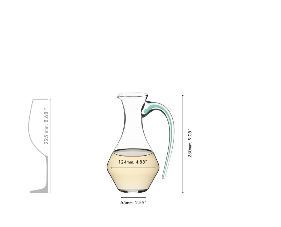 riedel fatto a mano decanter cabernet - menta