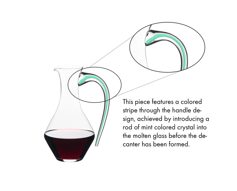 riedel fatto a mano cabernet magnum decanter - menta