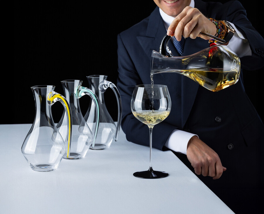 riedel fatto a mano cabernet magnum decanter - menta