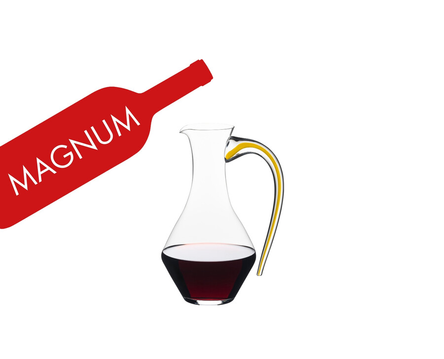 riedel fatto a mano cabernet magnum decanter - giallo