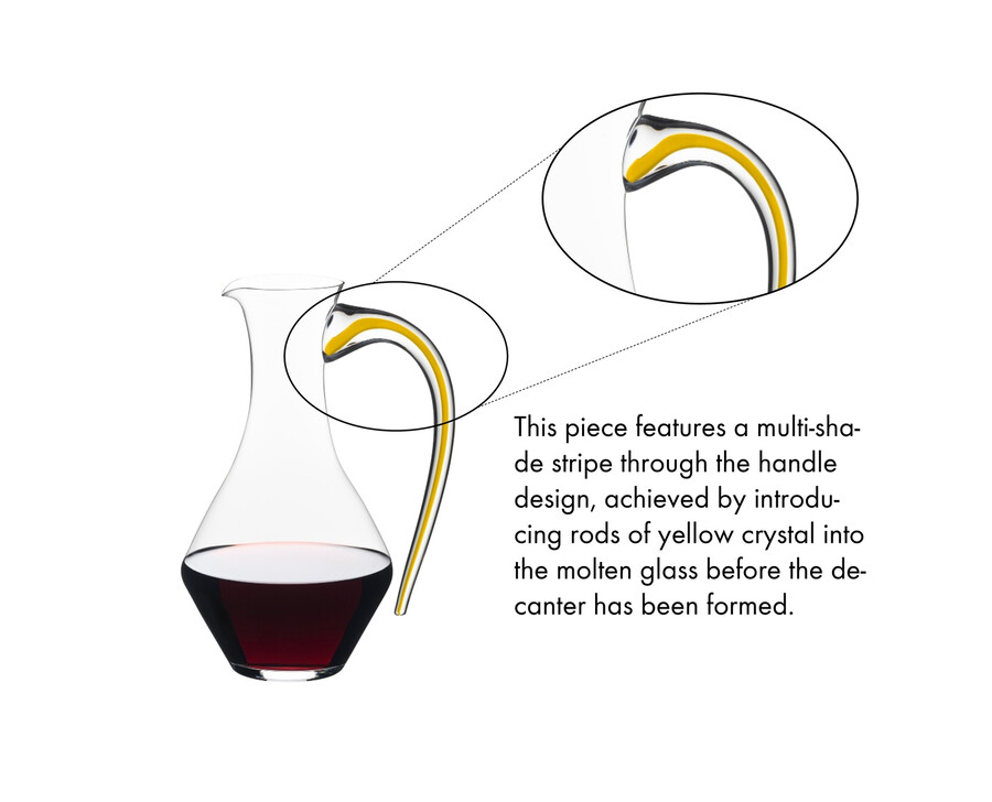 riedel fatto a mano cabernet magnum decanter - giallo