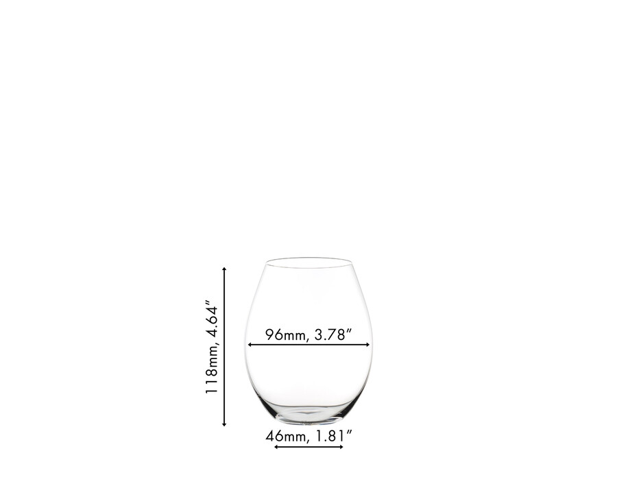 riedel the o wine tumbler o to go vino rosso
