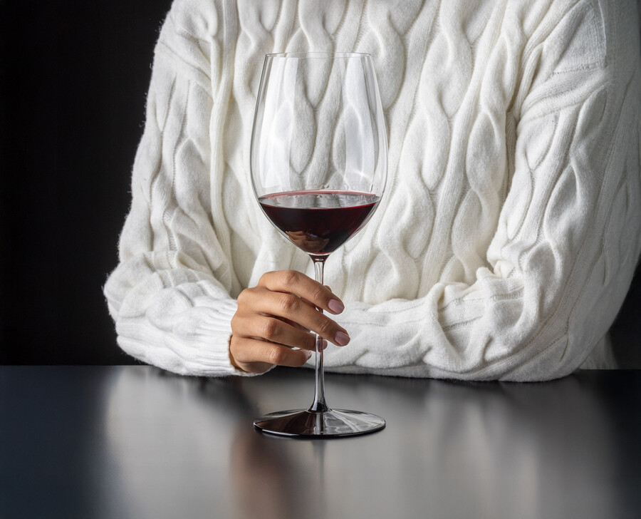 riedel fatto a mano cravatta nera bordeaux grand cru