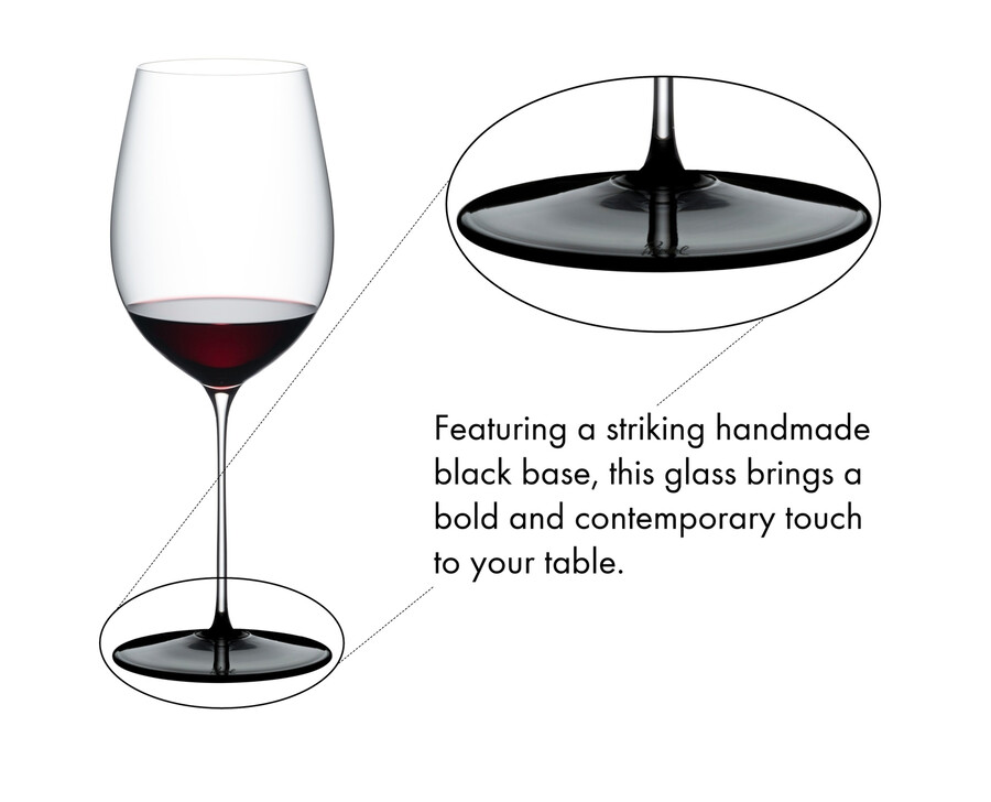 riedel fatto a mano cravatta nera bordeaux grand cru