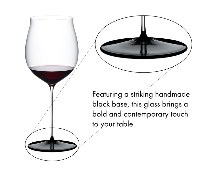 riedel fatto a mano cravatta nera borgogna grand cru