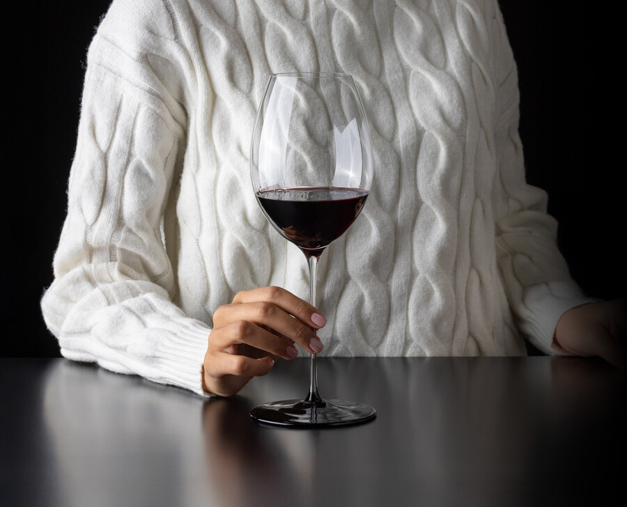 riedel fatto a mano cravatta nera hermitage