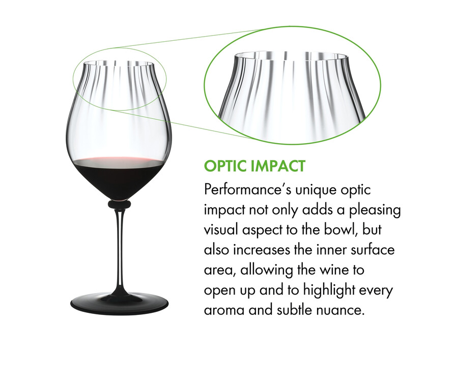 riedel fatto a mano performance pinot nero - base nera