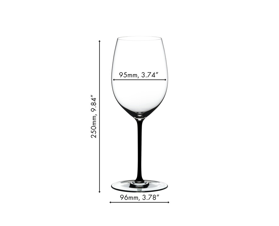 riedel fatto a mano cabernetmerlot - nero
