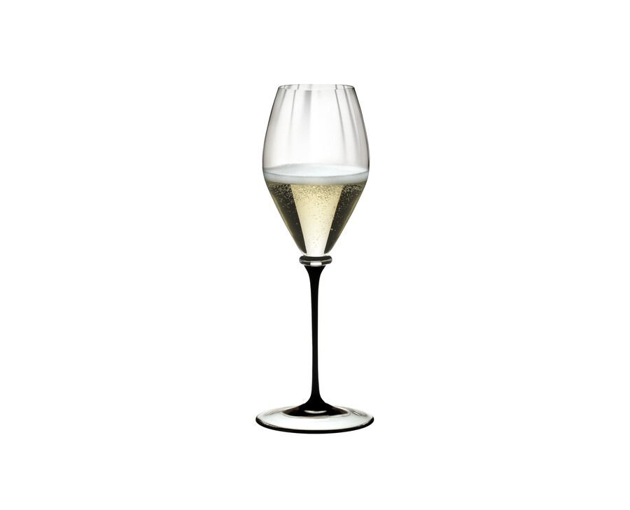 calice da champagne riedel fatto a mano performance - stelo nero