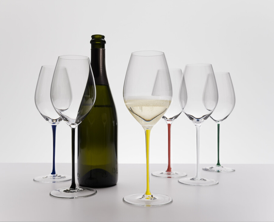 riedel fatto a mano bicchiere da vino champagne - nero
