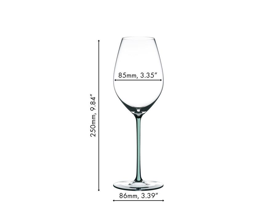 riedel fatto a mano bicchiere da vino champagne - menta