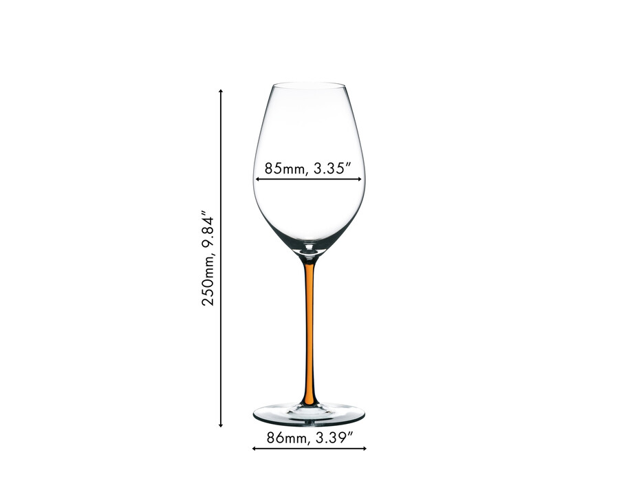 riedel fatto a mano bicchiere da vino champagne - arancione