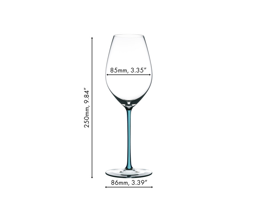 riedel fatto a mano bicchiere da vino champagne - turchese