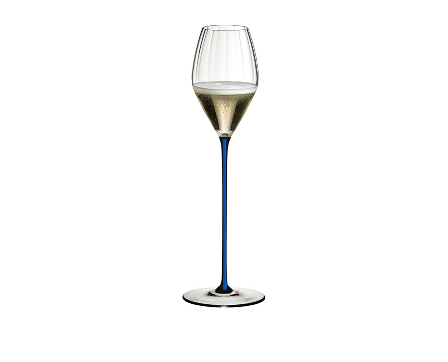 bicchiere da champagne ad alte prestazioni riedel - blu scuro