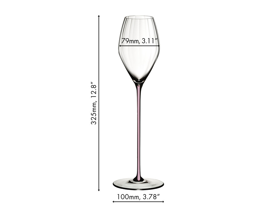 bicchiere da champagne ad alte prestazioni riedel - rosa