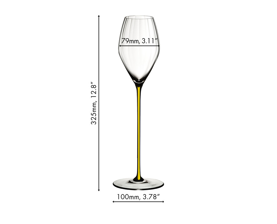 bicchiere da champagne ad alte prestazioni riedel - giallo