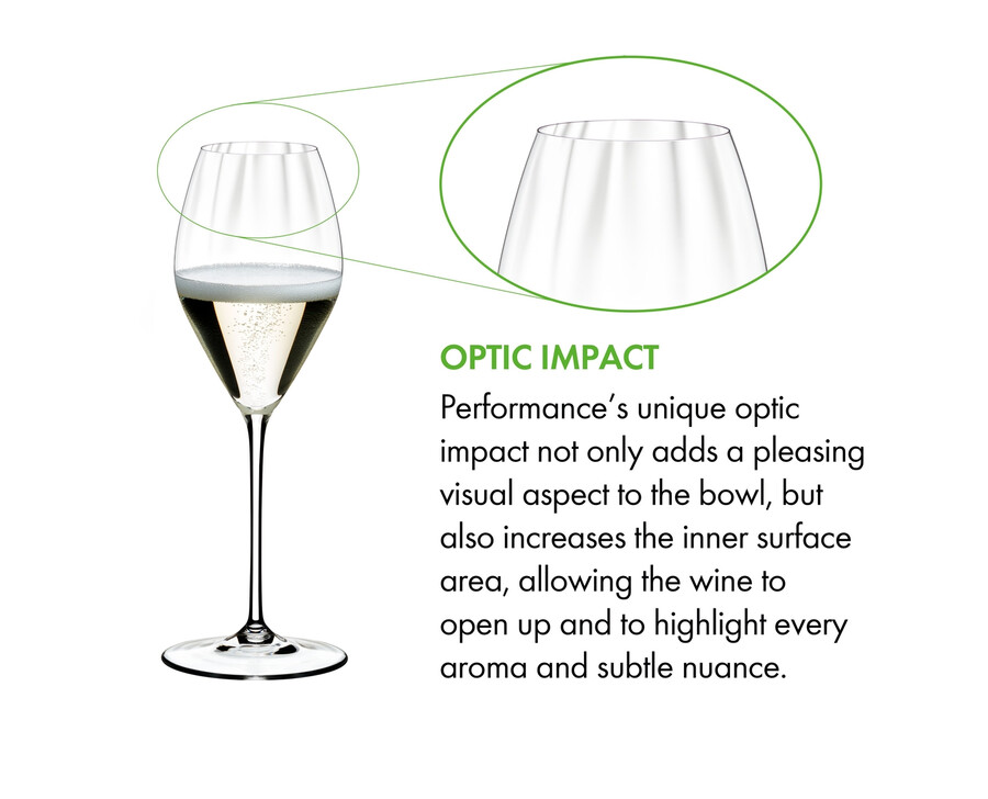 bicchiere da champagne riedel performance
