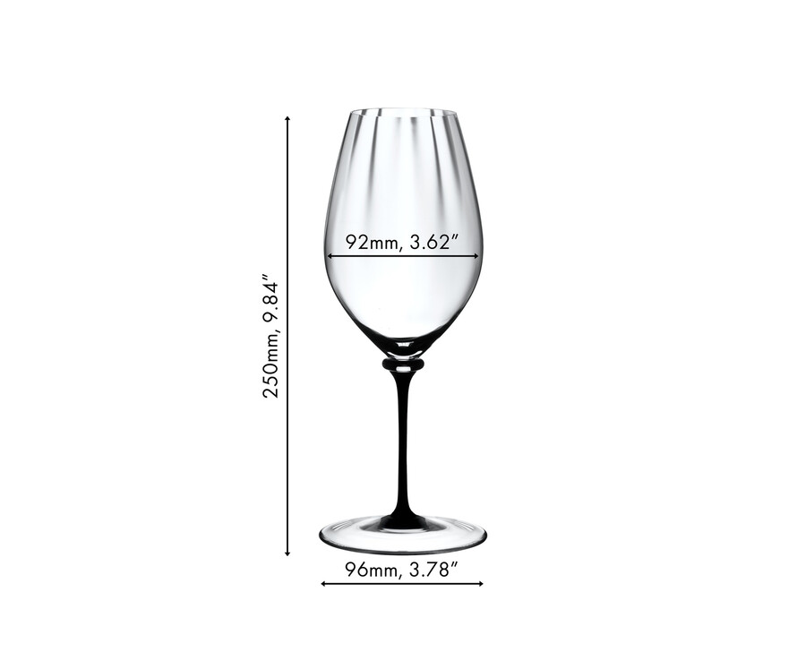 riedel fatto a mano performance riesling - gambo nero
