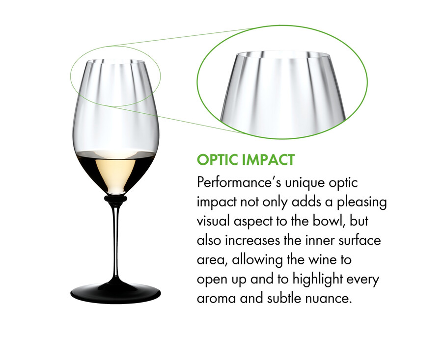 riedel fatto a mano performance riesling - base nera