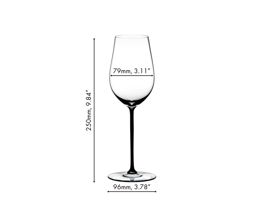 riedel fatto a mano rieslingzinfandel - nero