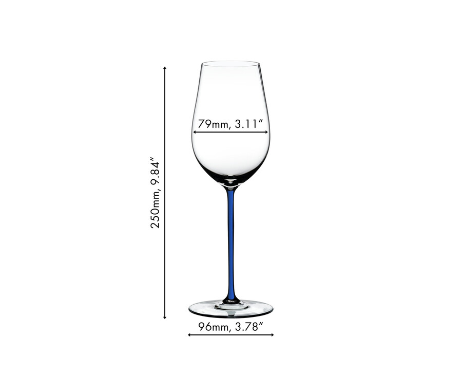 riedel fatto a mano rieslingzinfandel - blu scuro