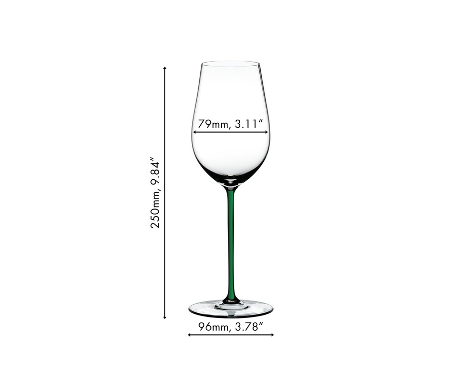 riedel fatto a mano riesling zinfandel - verde
