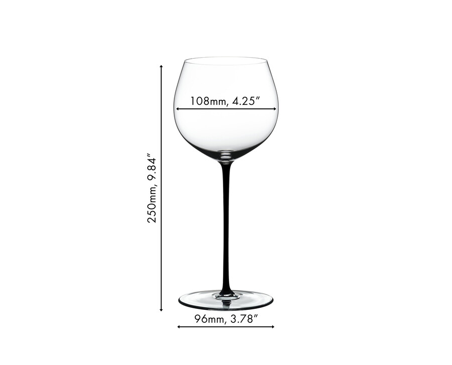 riedel fatto a mano chardonnay rovere - nero