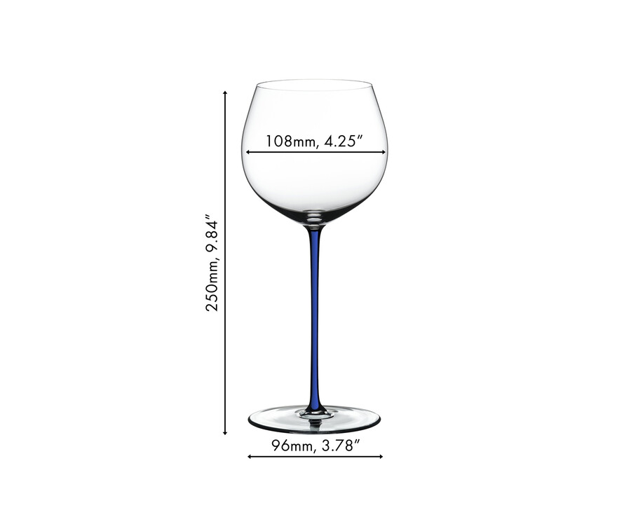 riedel fatto a mano oaked chardonnay - blu scuro